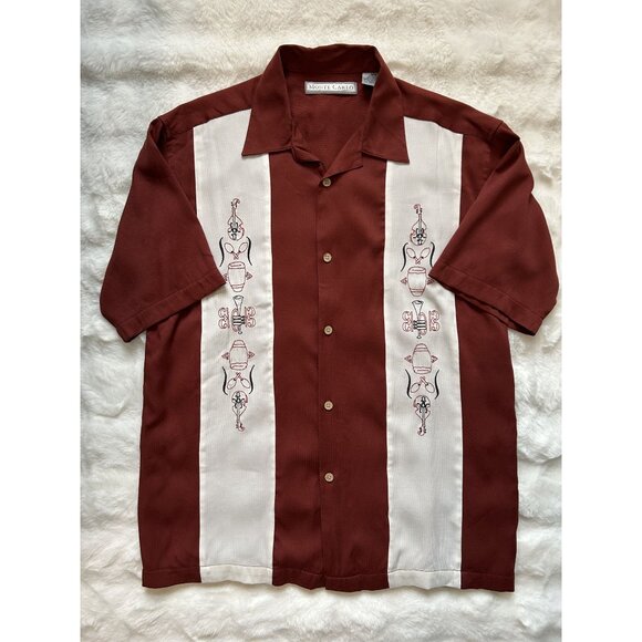 Monte Carlo Button Down Polo WIth Musical Instruments - Picture 1 of 7